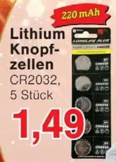 Wiglo Wunderland TIM HOME Lithium Knopf- zellen 220 mAh Angebot