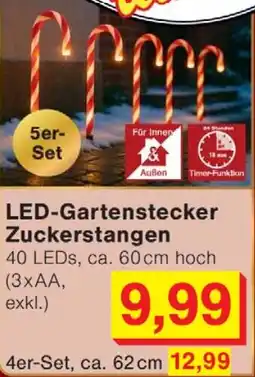 Wiglo Wunderland LED-Gartenstecker Zuckerstangen Angebot