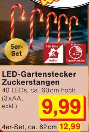 Wiglo Wunderland LED-Gartenstecker Zuckerstangen Angebot