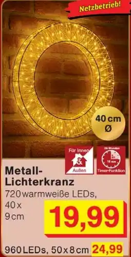 Wiglo Wunderland Metall- Lichterkranz Angebot