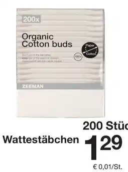 Zeeman Wattestäbchen Angebot