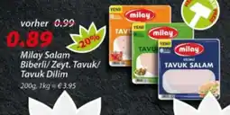 Hepsi-Markt Milay Salam Biberli/Zeyt. Tavuk/ Tavuk Dilim Angebot