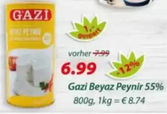 Hepsi-Markt Gazi Beyaz Peynir 55% Angebot
