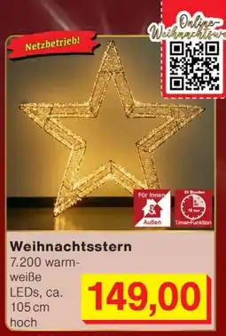 Wiglo Wunderland Weihnachtsstern Angebot
