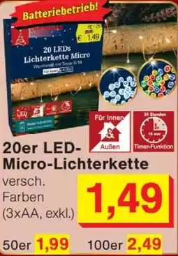 Wiglo Wunderland 20er LED- Micro-Lichterkette Angebot