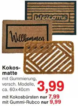 Wiglo Wunderland Kokos- matte Angebot