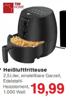 Wiglo Wunderland TIM HOME Heißluftfritteuse Angebot