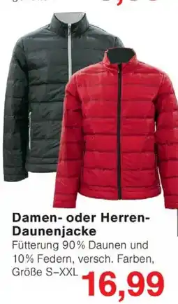 Wiglo Wunderland Damen- oder Herren- Daunenjacke Angebot