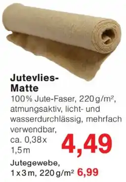 Wiglo Wunderland Jutevlies- Matte Angebot