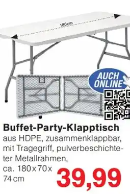 Wiglo Wunderland Buffet-Party-Klapptisch Angebot