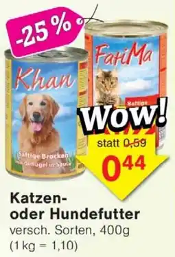 Wiglo Wunderland Katzen- oder Hundefutter Angebot
