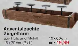 Wiglo Wunderland Adventsleuchte Ziegelform 15x60cm Angebot