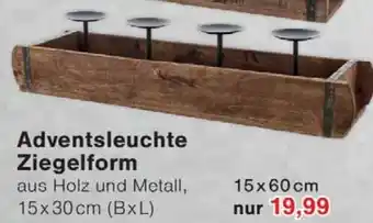 Wiglo Wunderland Adventsleuchte Ziegelform 15x60cm Angebot