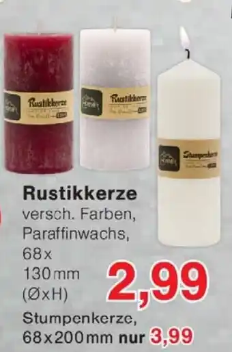 Wiglo Wunderland Rustikkerze Angebot
