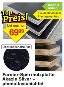 Wiglo Wunderland Furnier-Sperrholzplatte Akazie Silver phenolbeschichtet Angebot