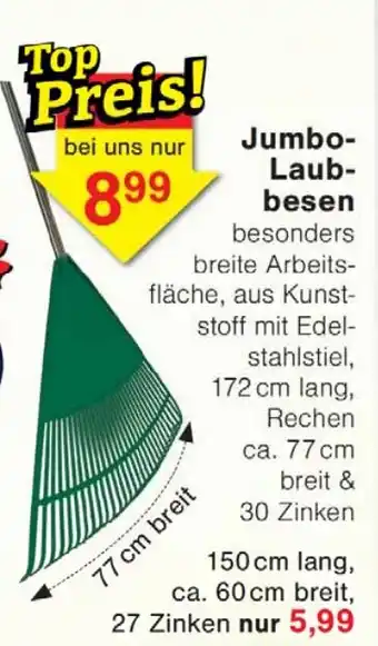 Wiglo Wunderland Jumbo- Laub- besen Angebot