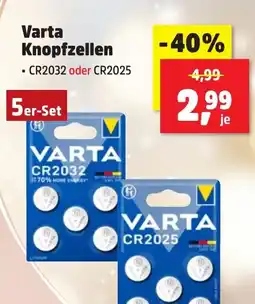 Thomas Philipps Varta Knopfzellen 5er-Set Angebot