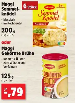 Thomas Philipps Maggi Semmel- knödel oder Gekörnte Brühe Angebot