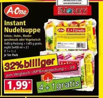 Norma A-one Instant Nudelsuppe 4x85g Angebot