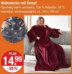 V Markt Wohndecke mit Ärmel Angebot