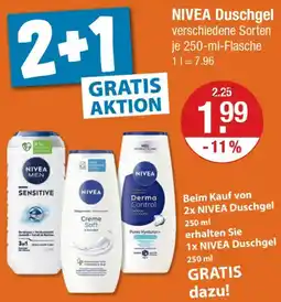 V Markt NIVEA Duschgel Angebot