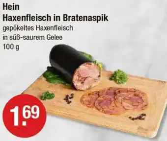 V Markt Hein Haxenfleisch in Bratenaspik Angebot