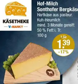 V Markt Hof-Milch Sonthofer Bergkäse Angebot