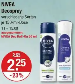 V Markt NIVEA Deospray Angebot