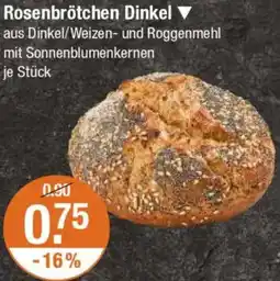 V Markt Rosenbrötchen Dinkel Angebot