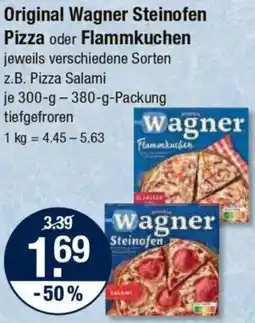 V Markt Original Wagner Steinofen Pizza oder Flammkuchen Angebot