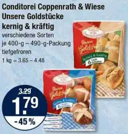 V Markt Conditorei Coppenrath & Wiese Unsere Goldstücke kernig & kräftig Angebot