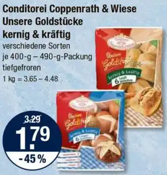 V Markt Conditorei Coppenrath & Wiese Unsere Goldstücke kernig & kräftig Angebot
