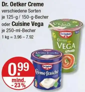 V Markt Dr. Oetker Creme oder Cuisine Vega Angebot