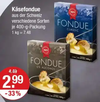 V Markt Käsefondue Angebot