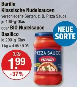 V Markt Barilla Klassische Nudelsaucen oder BIO Nudelsauce Basilico Angebot