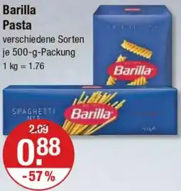V Markt Barilla Pasta Angebot