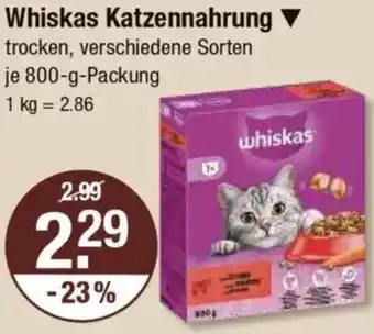V Markt Whiskas Katzennahrung Angebot