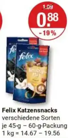 V Markt Felix Katzensnacks Angebot