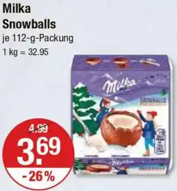 V Markt Milka Snowballs Angebot