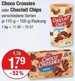 V Markt Choco Crossies oder Choclait Chips Angebot
