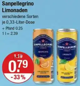 V Markt Sanpellegrino Limonaden Angebot