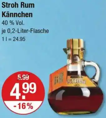 V Markt Stroh Rum Kännchen Angebot