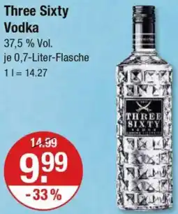 V Markt Three Sixty Vodka Angebot