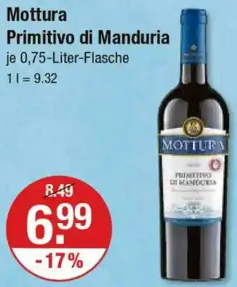 V Markt Mottura Primitivo di Manduria Angebot