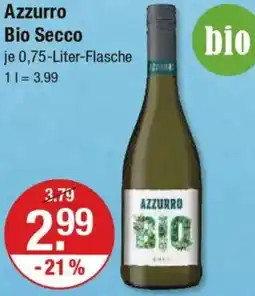 V Markt Azzurro Bio Secco Angebot