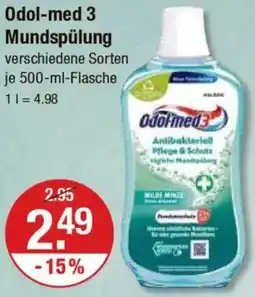 V Markt Odol-med 3 Mundspülung Angebot