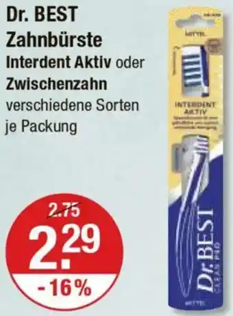 V Markt Dr. BEST Zahnbürste Interdent Aktiv oder Zwischenzahn Angebot
