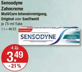 V Markt Sensodyne Zahncreme Angebot