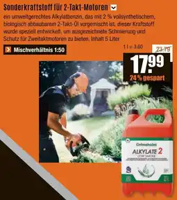 V Baumarkt Sonderkraftstoff für 2-Takt-Motoren Angebot