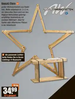 V Baumarkt Bausatz Stern Angebot